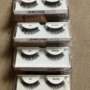 4 Pairs of Ardell False Lashes all #101 in black